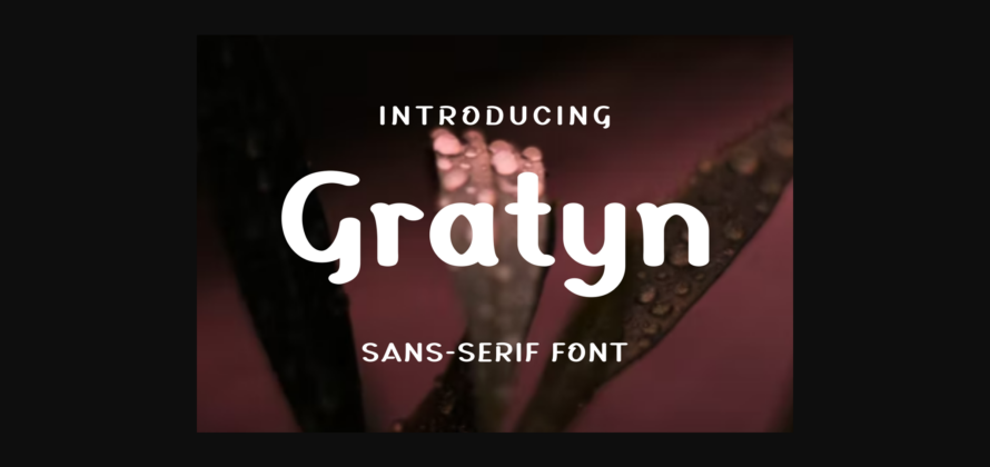 Gratyn Font Poster 1