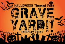 Graveyard Font Poster 1