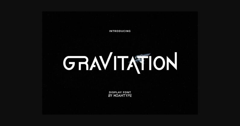 Gravitation Font Poster 3
