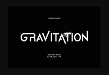 Gravitation Font Poster 1