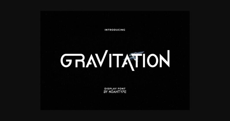 Gravitation Font Poster 1