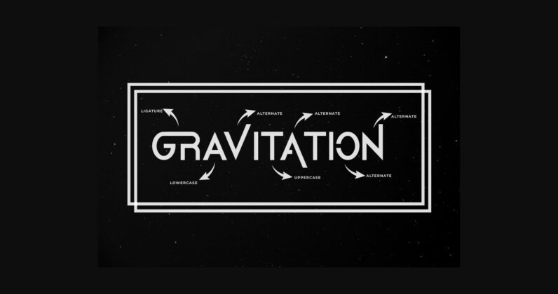 Gravitation Font Poster 11