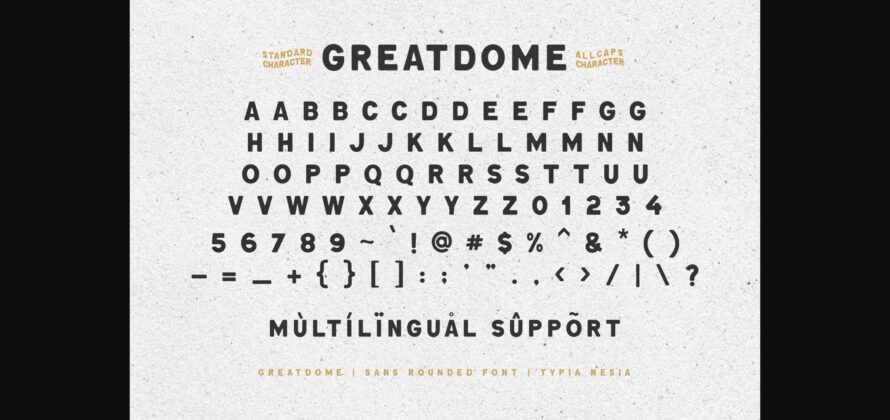 Great Dome Font Poster 11
