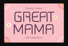 Great Mama Font Poster 1