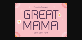 Great Mama Font Poster 1