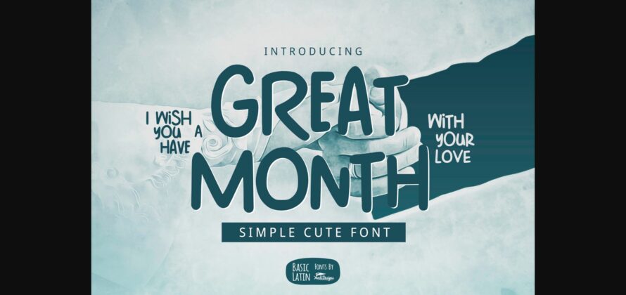 Great Month Font Poster 3