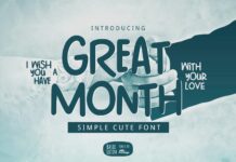Great Month Font Poster 1