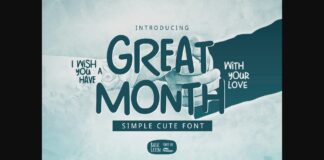 Great Month Font Poster 1