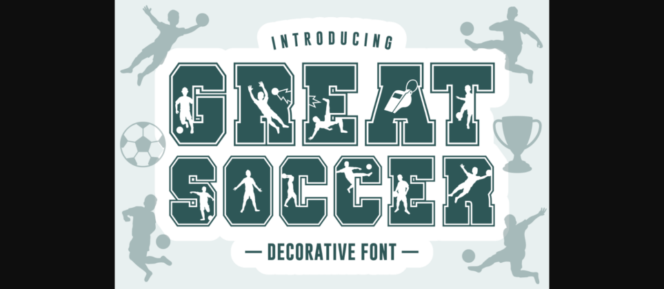 Great Soccer Font Poster 3
