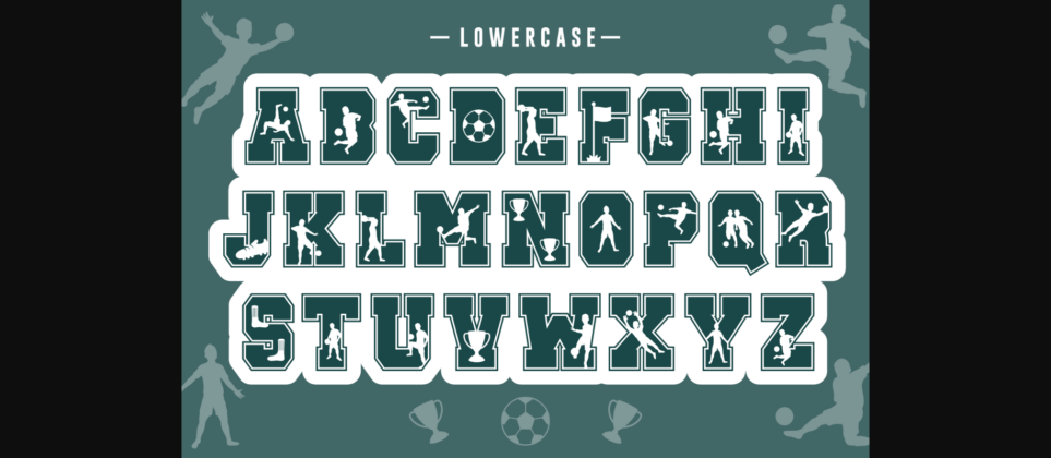 Great Soccer Font Poster 10