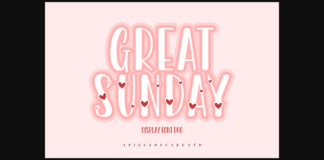 Great Sunday Font Poster 1