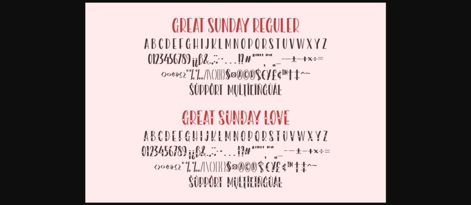 Great Sunday Font Poster 5