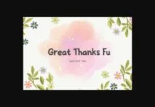Great Thanks Fu Font Great Thanks Fu Font Poster 1
