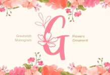 Great Wish Monogram Font Poster 1