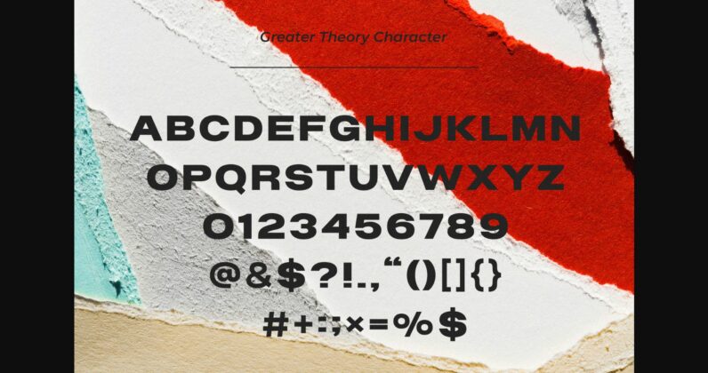 Greater Theory Font Poster 7