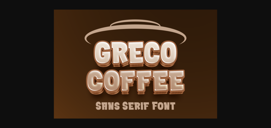 Greco Coffee Font Poster 3