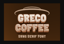 Greco Coffee Font Poster 1