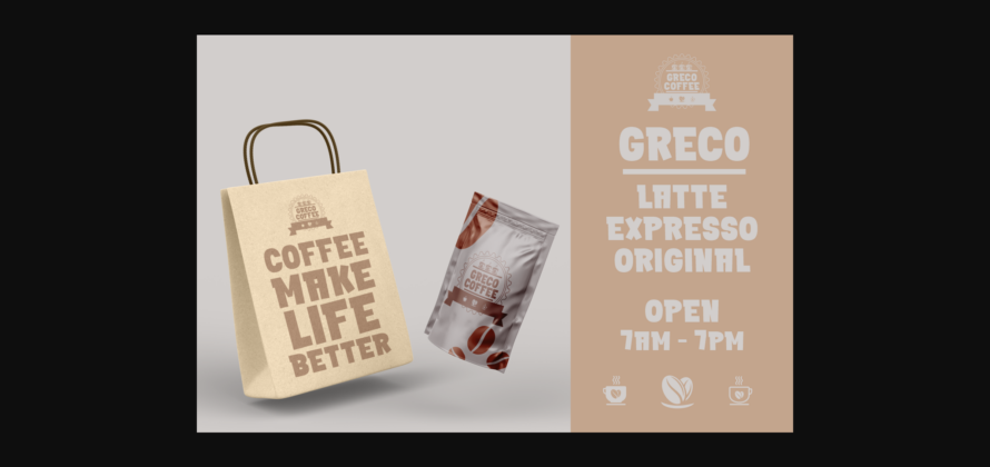 Greco Coffee Font Poster 4