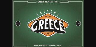 Greece Font Poster 1