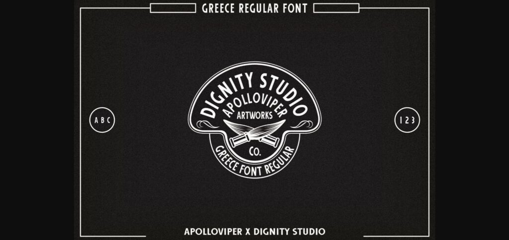 Greece Font Poster 5