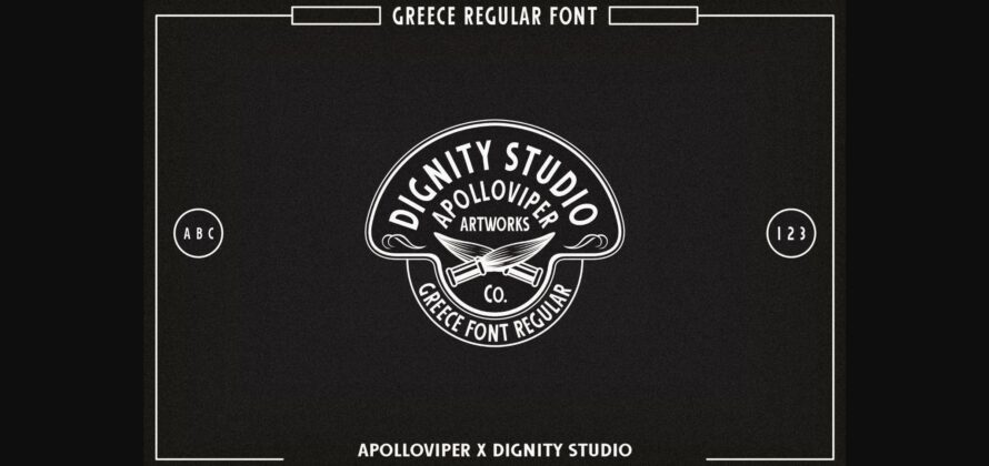 Greece Font Poster 5