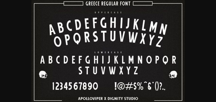 Greece Font Poster 6