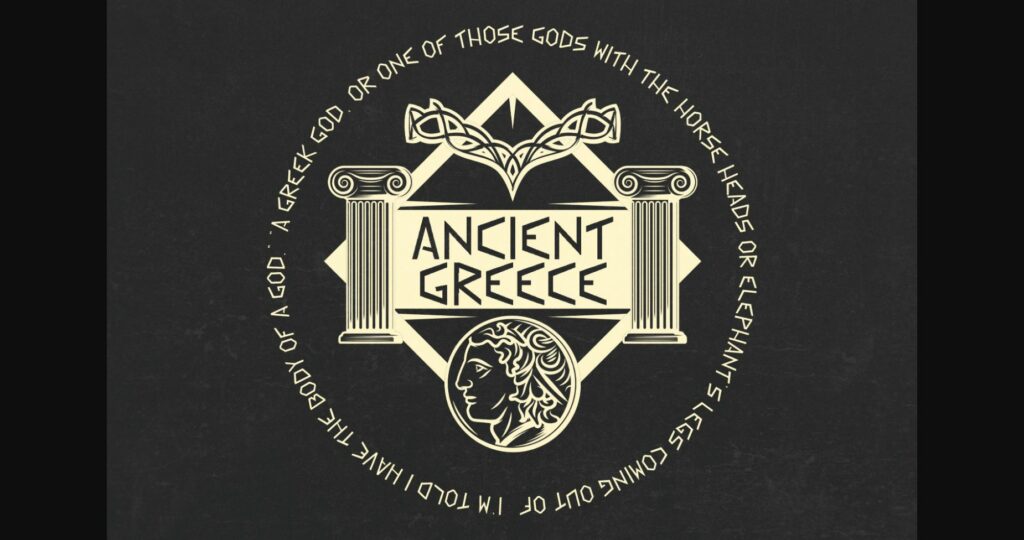 Greek Myth Font Poster 7