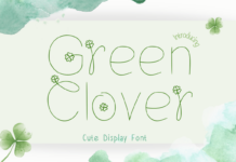Green Clover Font Poster 1