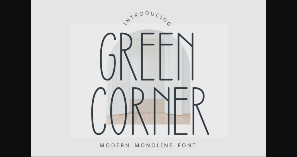 Green Corner Font Poster 3