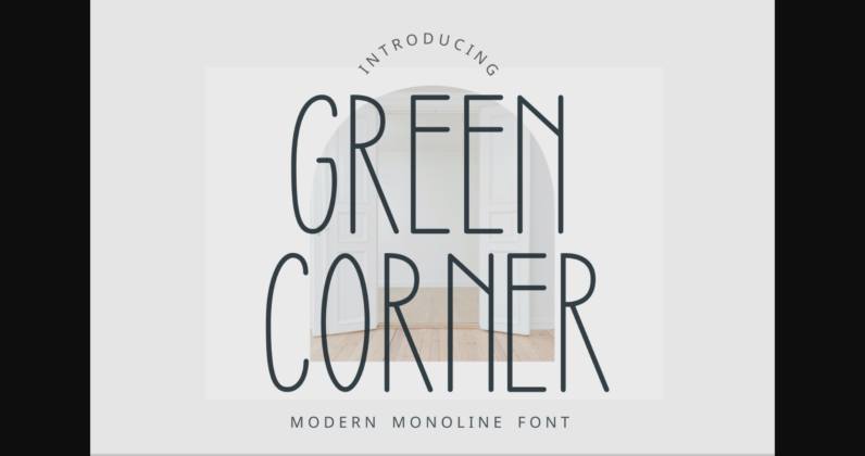 Green Corner Font Poster 3