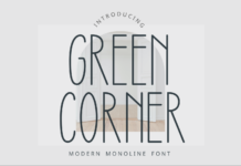 Green Corner Font Poster 1