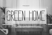 Green Home Font Poster 1