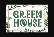 Green House Font Poster 1