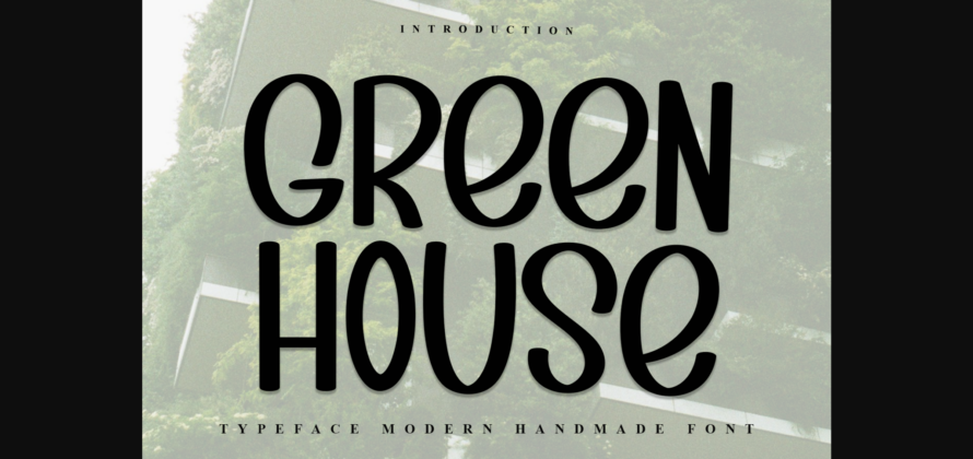 Green House Font Poster 3