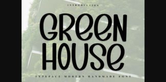 Green House Font Poster 1