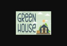 Green House Font Poster 1