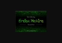 Green Nature Font Poster 1