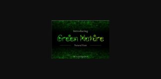 Green Nature Font Poster 1