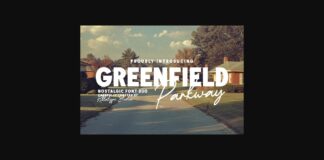 Greenfield Parkway Font Poster 1