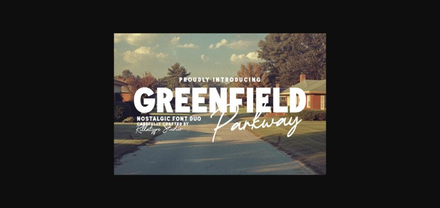 Greenfield Parkway Font Poster 1