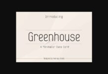 Greenhouse Font Poster 1