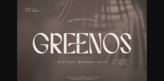 Greenos Font Poster 1
