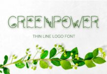Greenpower Font Poster 1