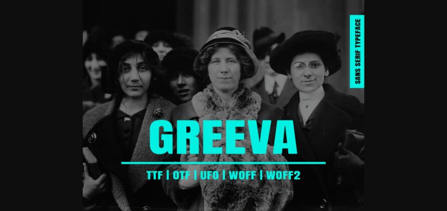 Greeva Font Poster 3