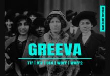 Greeva Font Poster 1