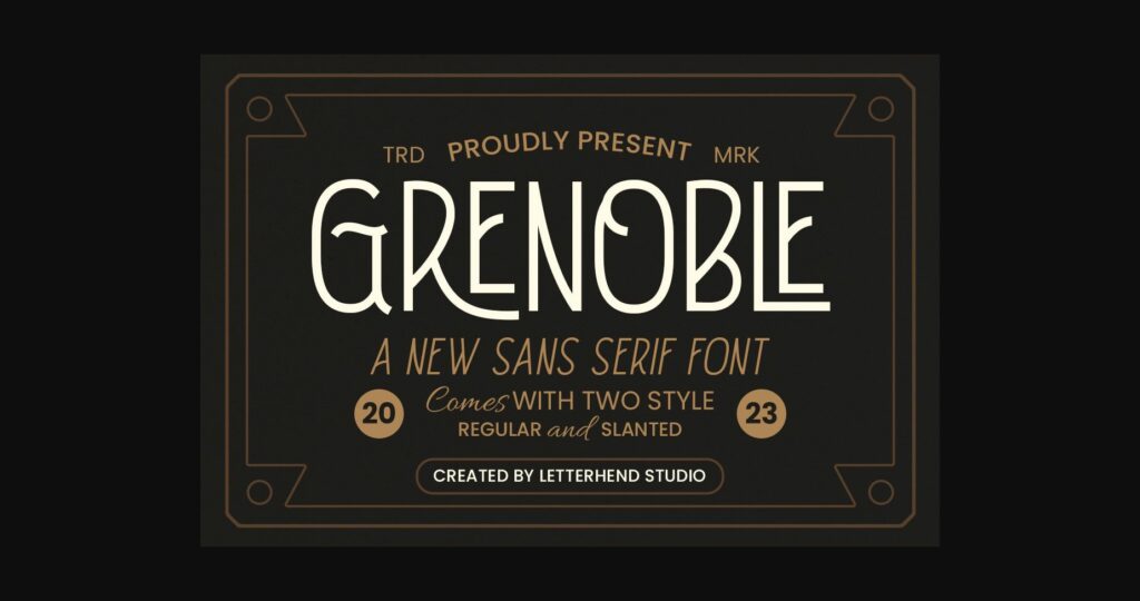Grenoble Font Poster 3