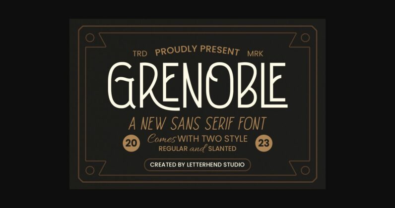 Grenoble Font Poster 3