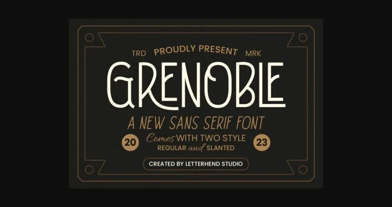 Grenoble Font Poster 3