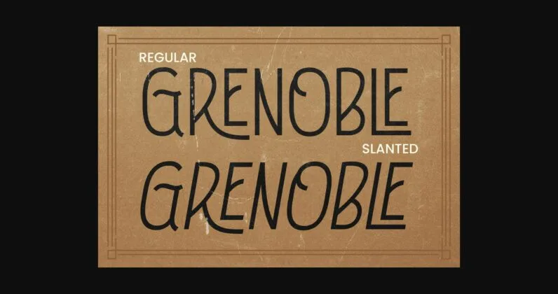 Grenoble Font Poster 2