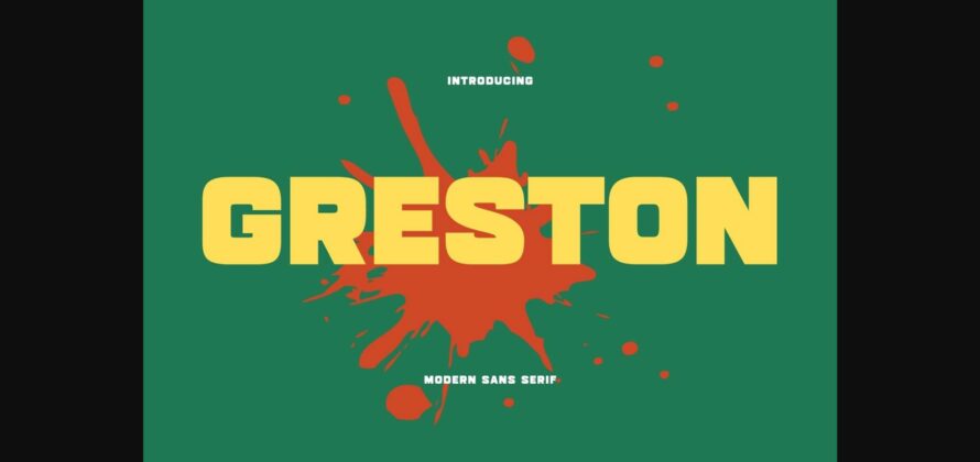 Greston Font Poster 3